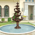 Popular Designs beautiful brass fountain with bird statue